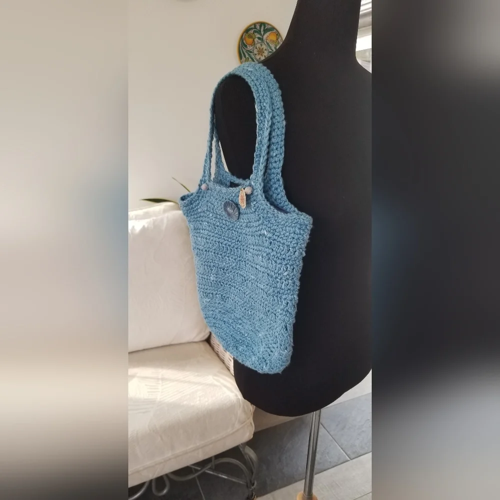 Shoulder bag in Hand dyed 100% Cotton - Picture 4 of 4